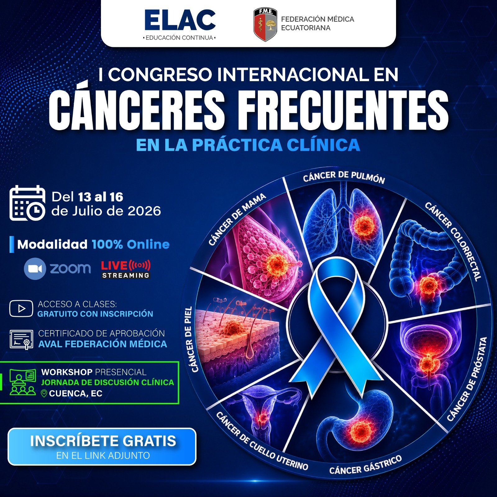 I CONGRESO INTERNACIONAL EN CÁNCERES FRECUENTES EN LA PRÁCTICA CLÍNICA