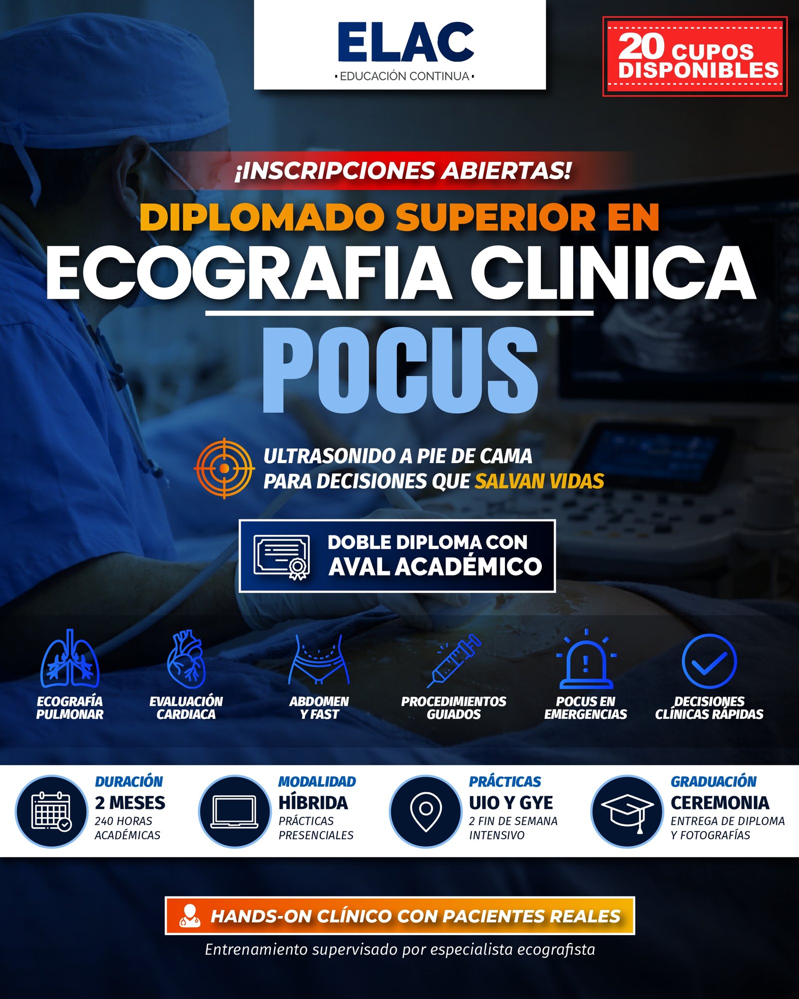 Temario de DIPLOMADO SUPERIOR EN ECOGRAFÍA CLÍNICA POCUS 1