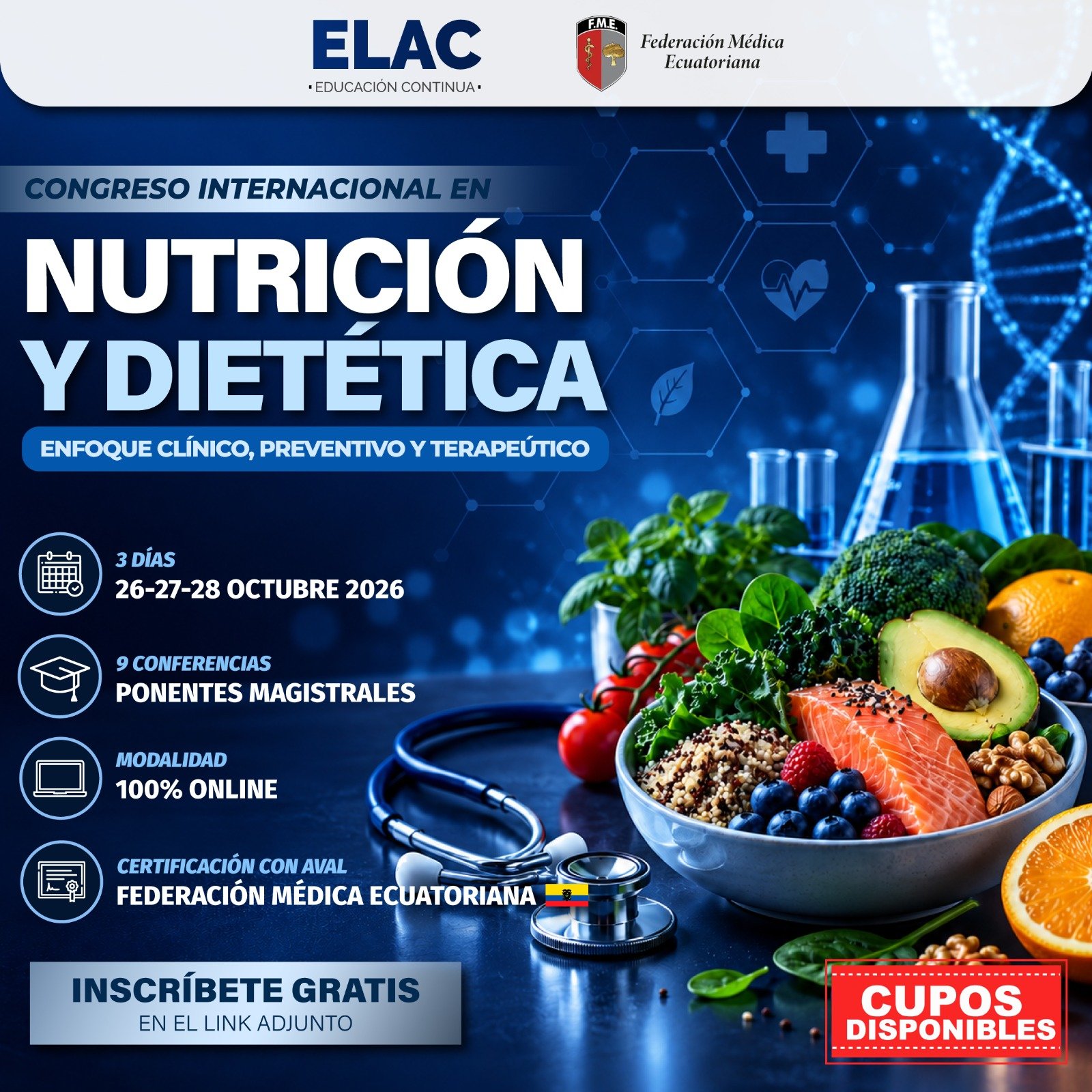 Temario de CONGRESO INTERNACIONAL DE NUTRICIÓN Y DIETÉTICA